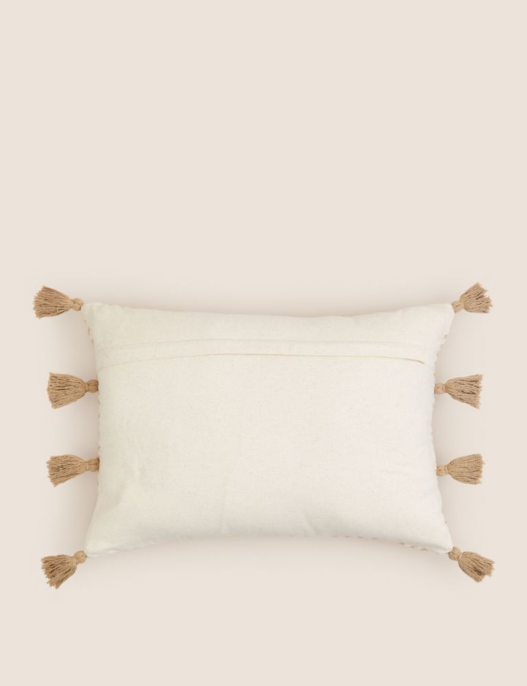 Pure Cotton Textured Bolster Cushion 4 of 7