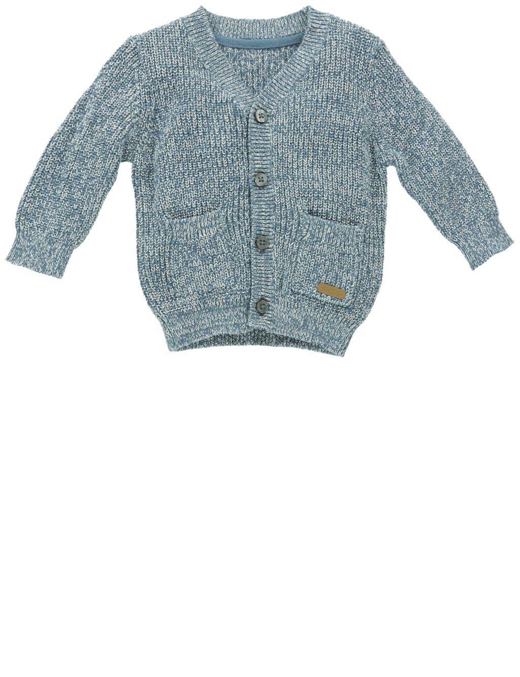 Pure Cotton Textured Cardigan 2 of 4