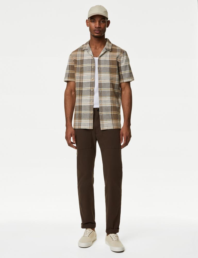 Pure Cotton Textured Check Shirt 3 of 5