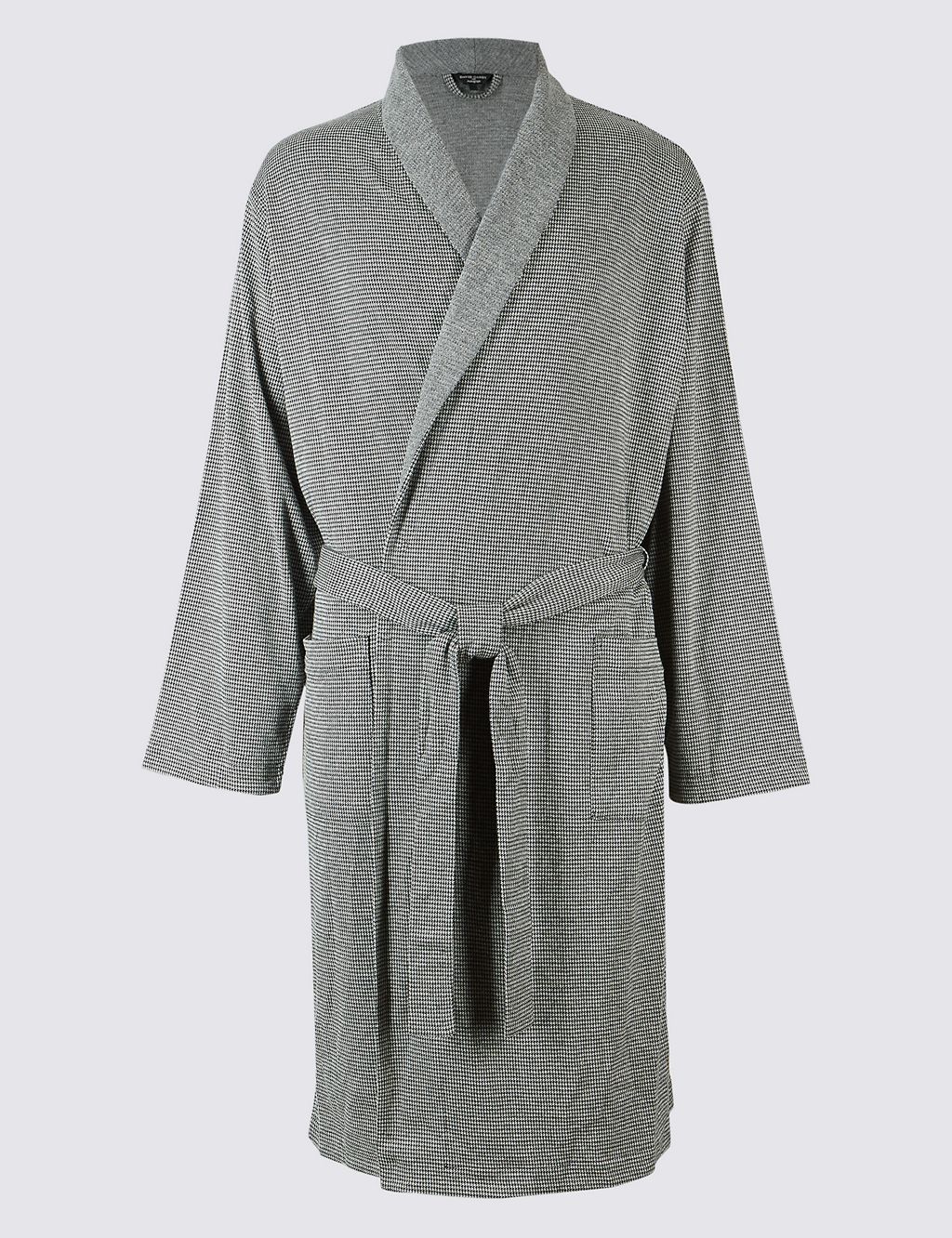 Pure Cotton Textured Dressing Gown 3 of 4