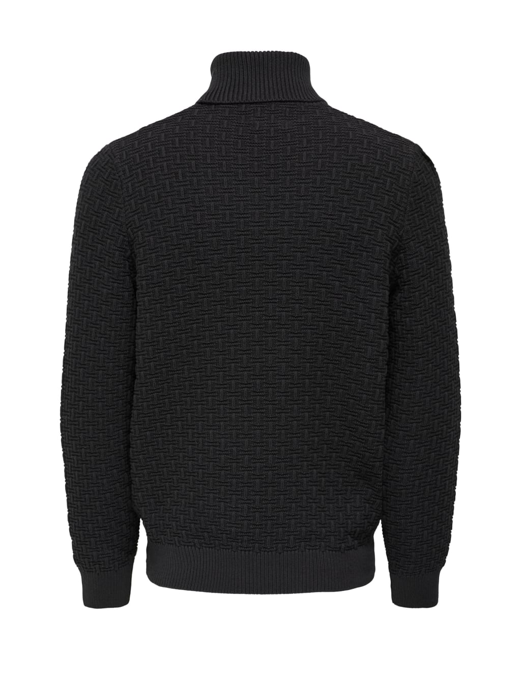 Pure Cotton Textured High Neck Jumper ONLY SONS M S