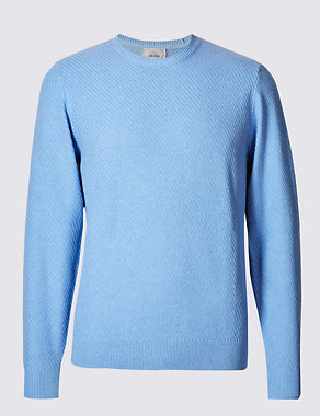 Pure Cotton Textured Jumper Image 2 of 3