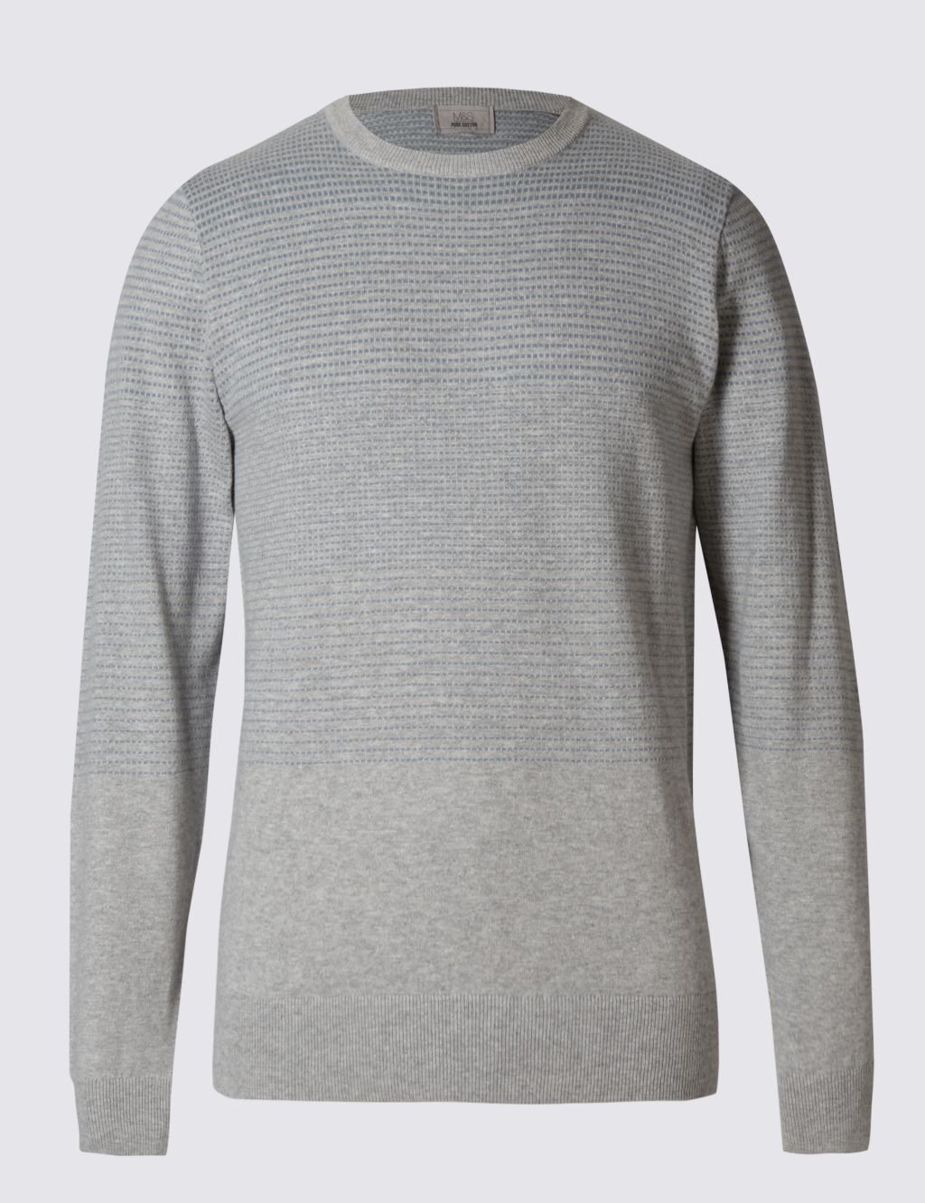 Pure Cotton Textured Jumper 1 of 3