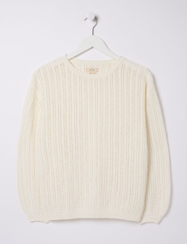 Pure Cotton Textured Jumper 2 of 4
