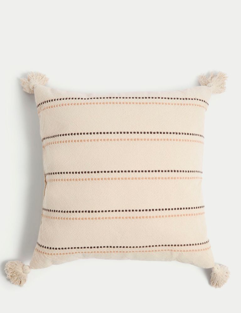 Pure Cotton Textured Outdoor Cushion 1 of 4