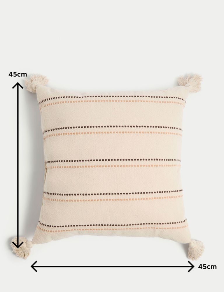 Pure Cotton Textured Outdoor Cushion 4 of 4