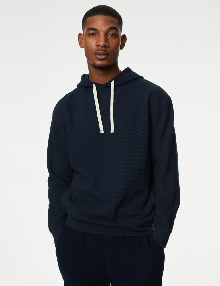 Pure Cotton Textured Oversized Hoodie 5 of 6