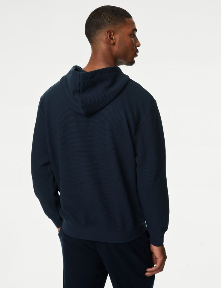Pure Cotton Textured Oversized Hoodie 6 of 6