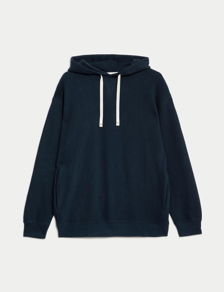 Pure Cotton Textured Oversized Hoodie 3 of 6