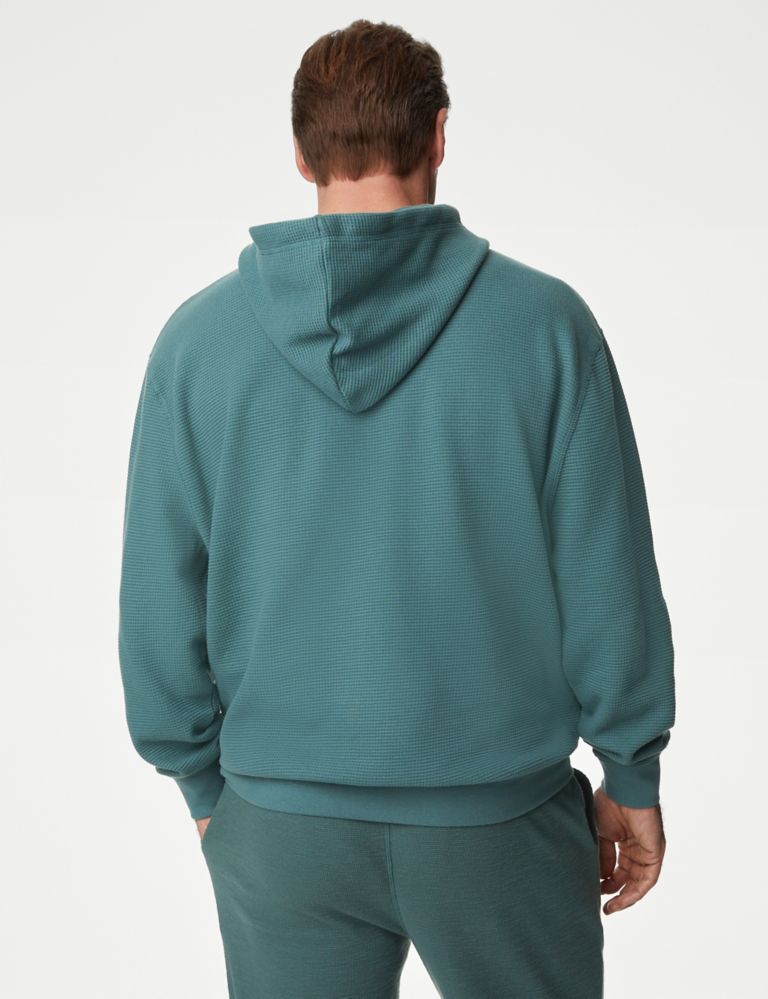 Pure Cotton Textured Oversized Hoodie 5 of 5