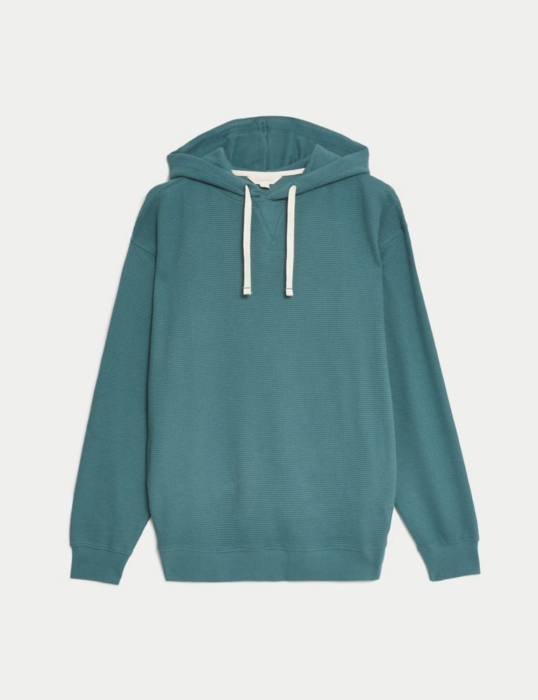 Pure Cotton Textured Oversized Hoodie 2 of 5