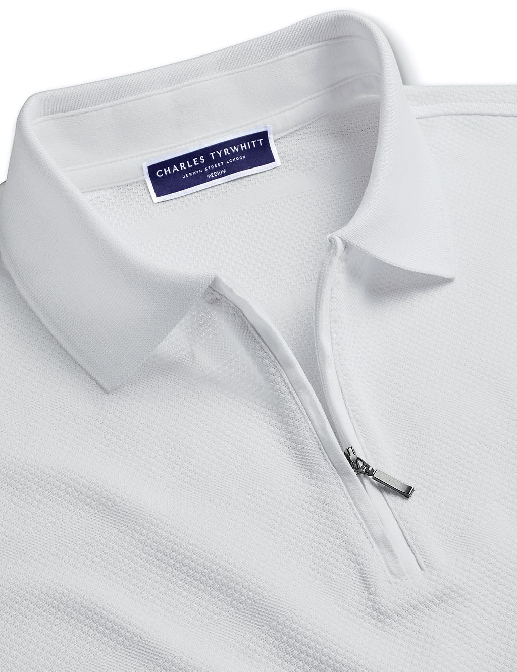 Pure Cotton Textured Polo Shirt 5 of 6