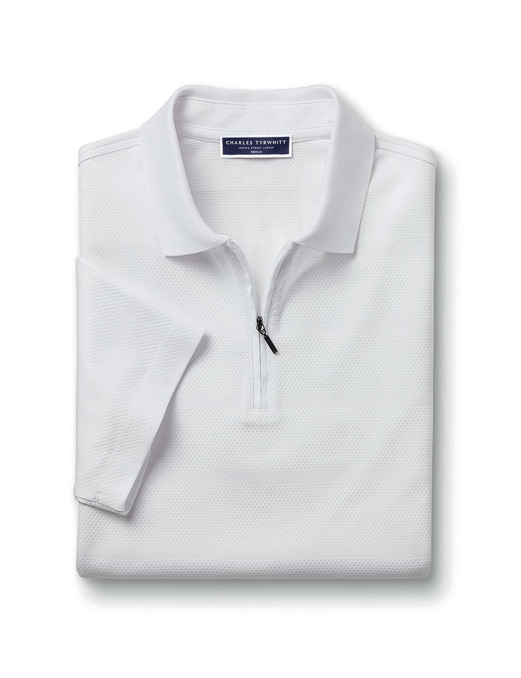 Pure Cotton Textured Polo Shirt 1 of 6