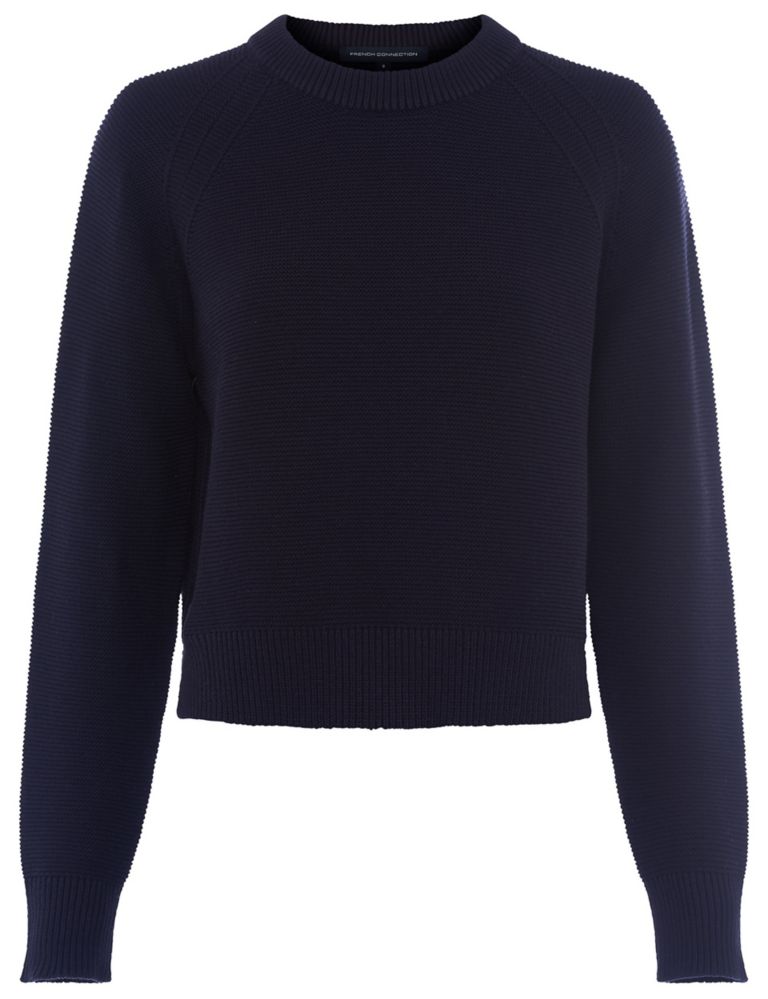 Pure Cotton Textured Relaxed Jumper 2 of 4