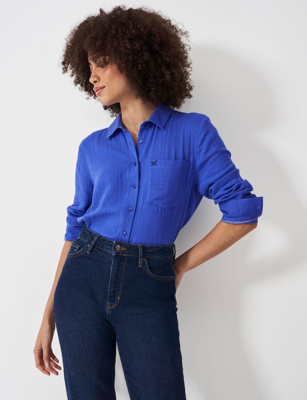 Pure Cotton Textured Relaxed Shirt 3 of 6