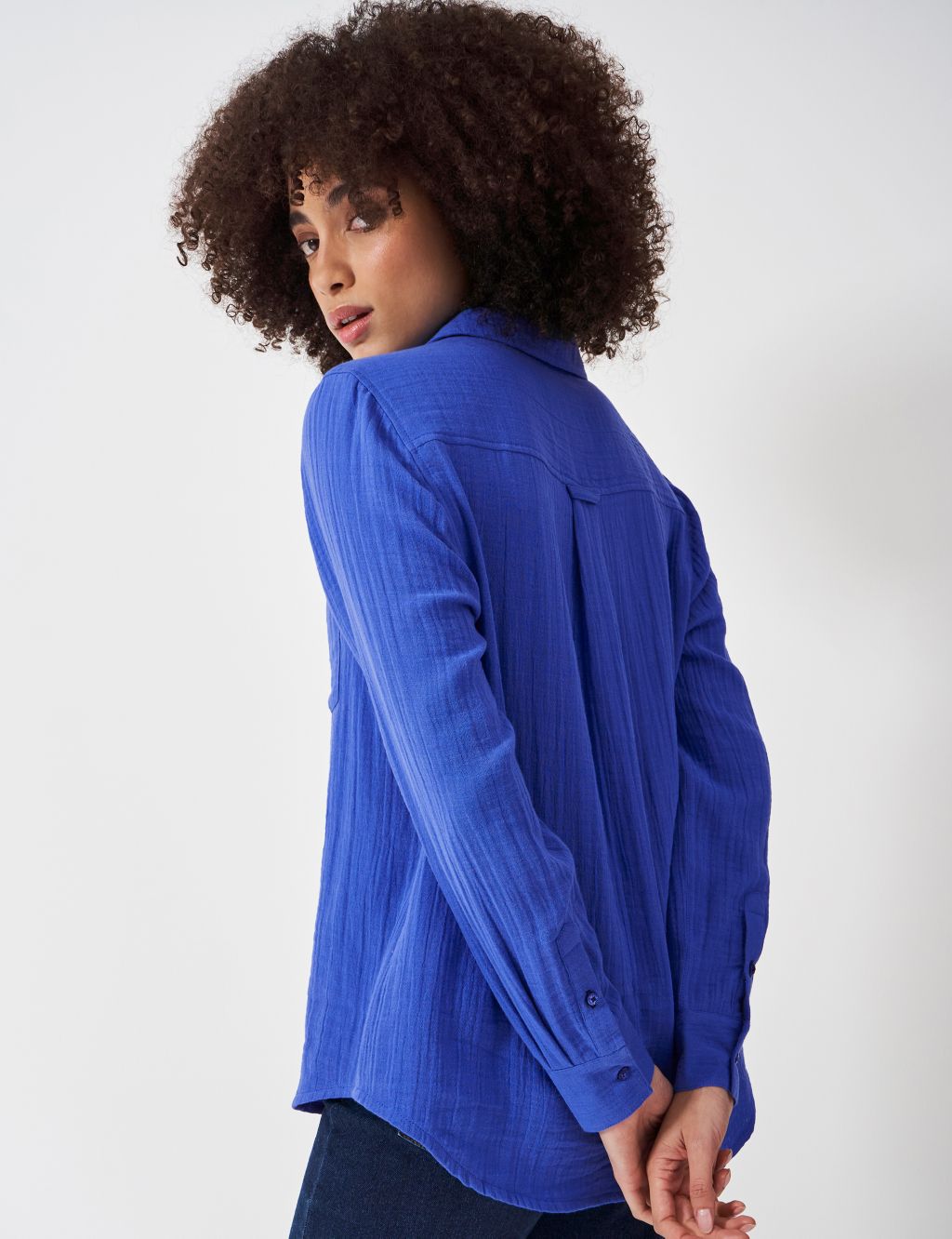 Pure Cotton Textured Relaxed Shirt 4 of 6