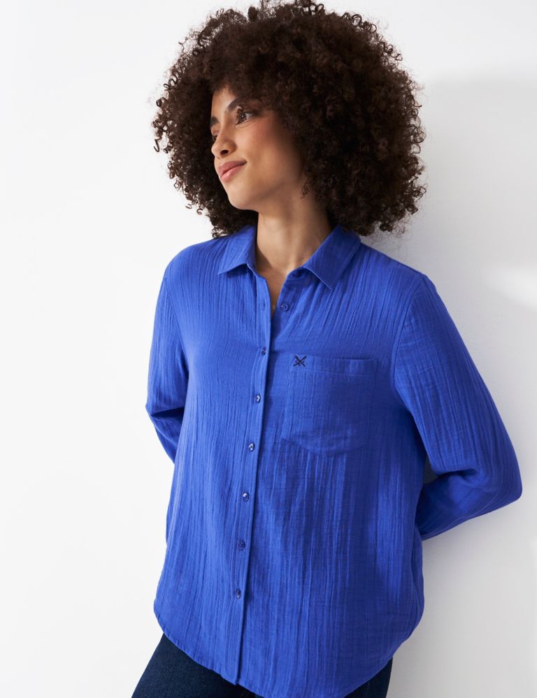 Pure Cotton Textured Relaxed Shirt 6 of 6