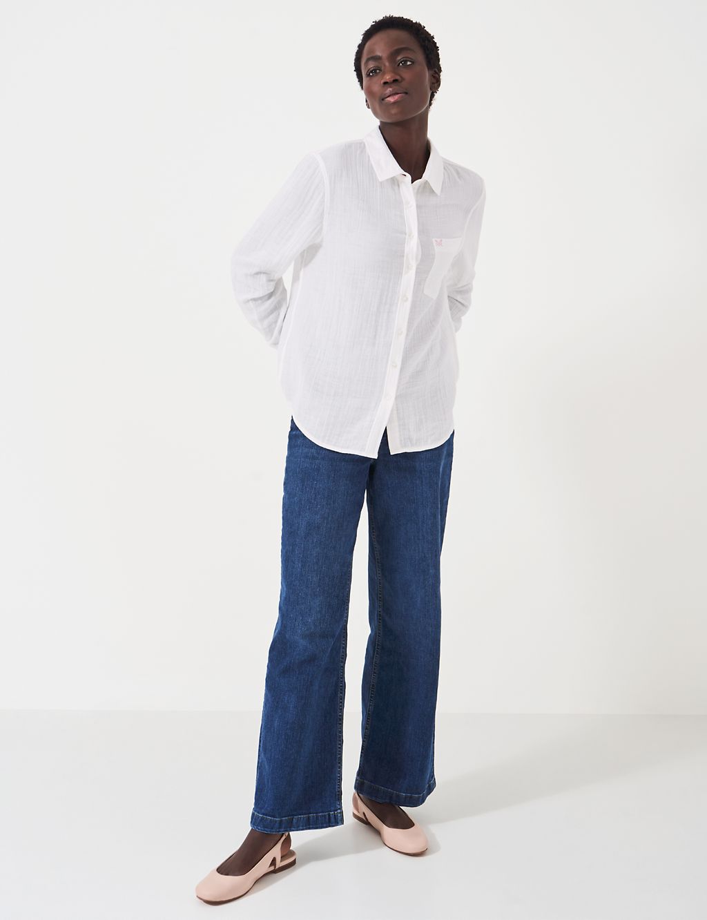 Pure Cotton Textured Relaxed Shirt 2 of 5