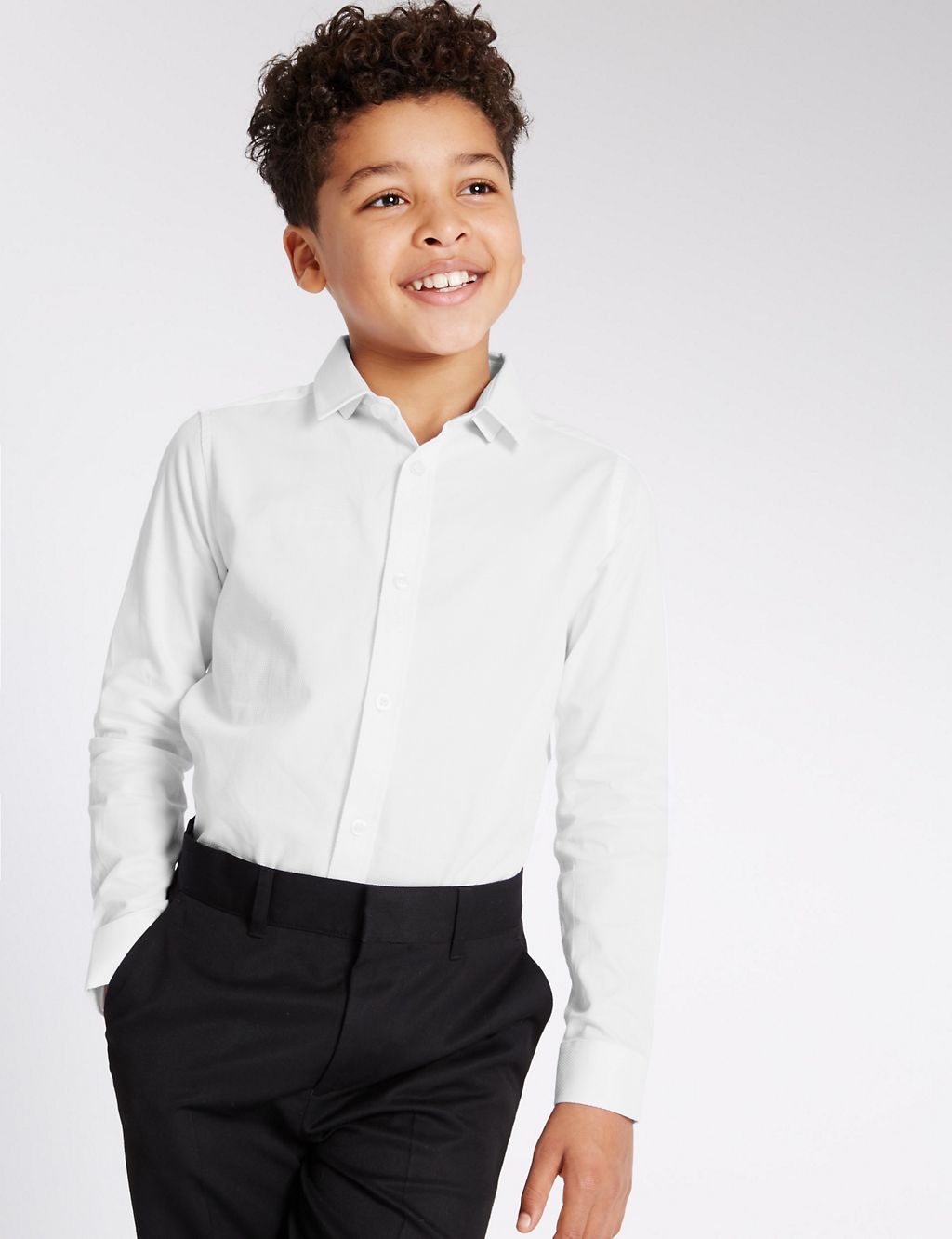 Pure Cotton Textured Shirt (3-14 Years) 3 of 6