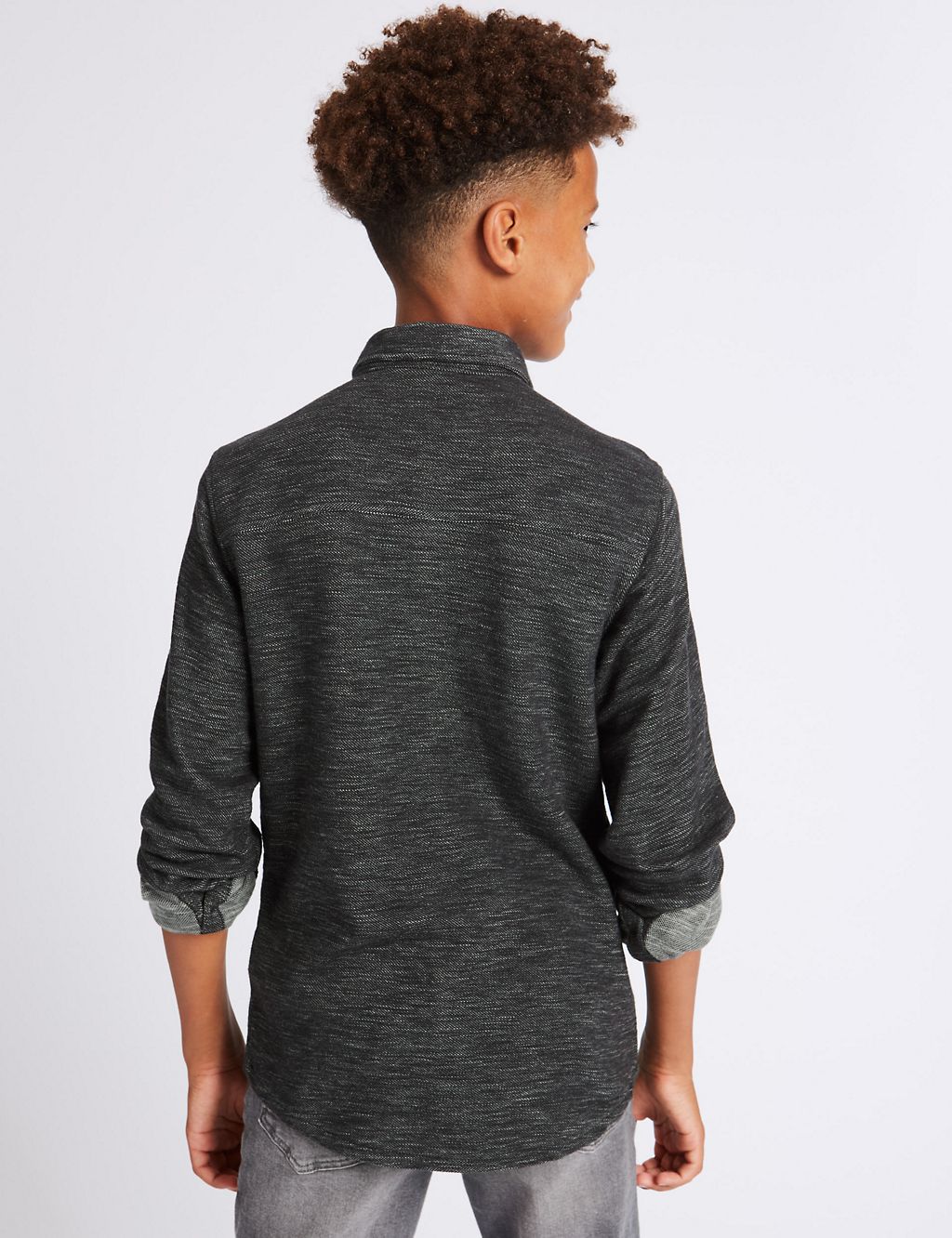 Pure Cotton Textured Shirt (3-14 Years) 2 of 5