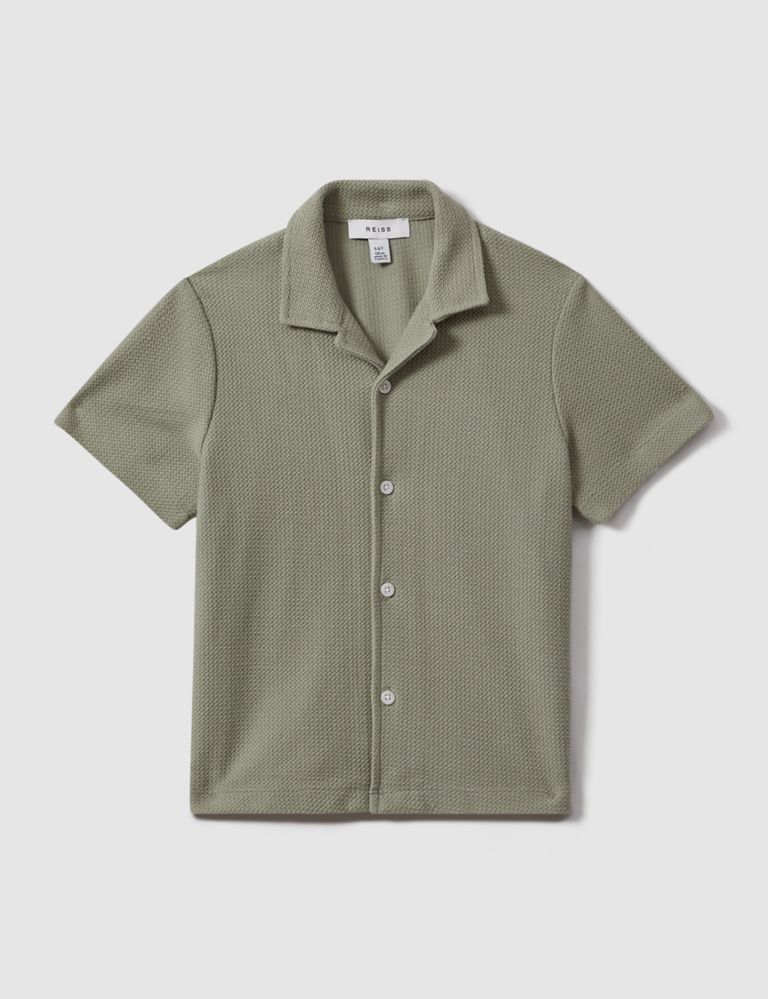 Pure Cotton Textured Shirt (3-14 Yrs) 2 of 4