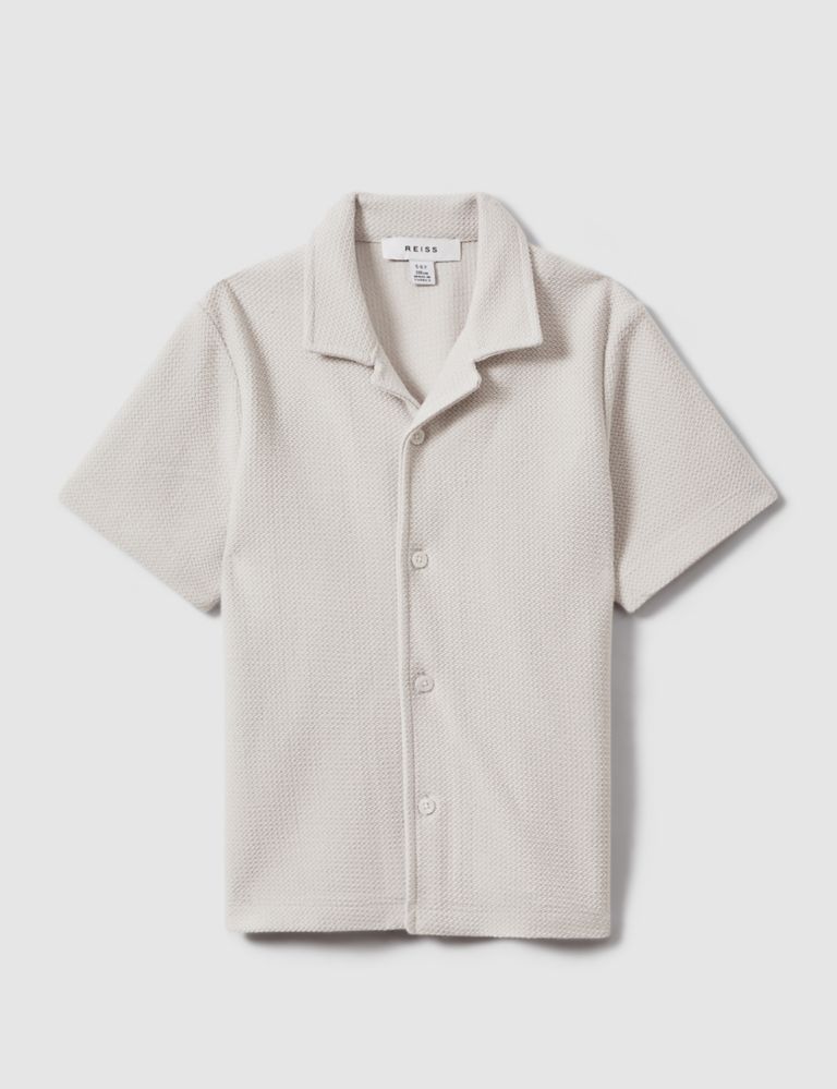 Pure Cotton Textured Shirt (3-14 Yrs) 2 of 4