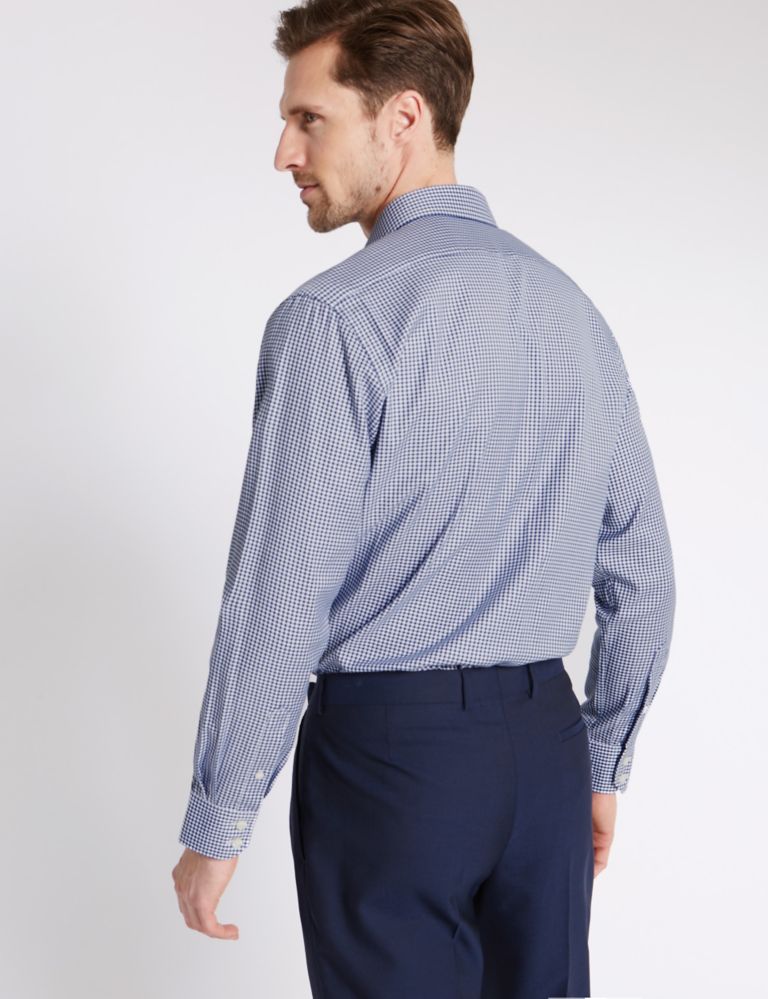 Pure Cotton Textured Shirt with Pocket 3 of 4