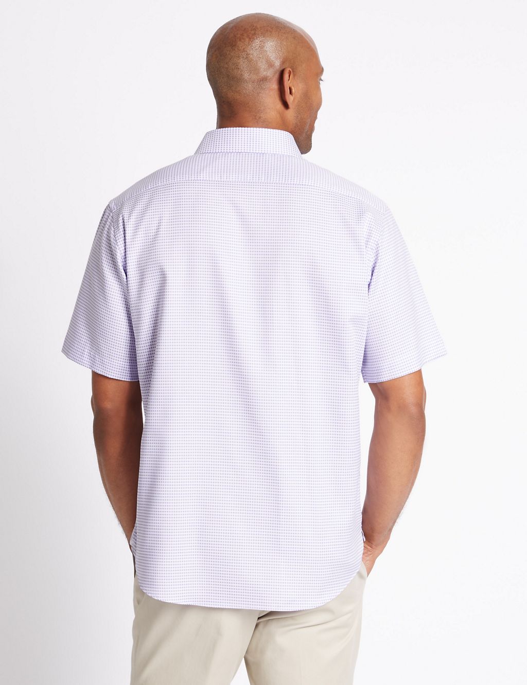 Pure Cotton Textured Shirt with Pocket 2 of 4