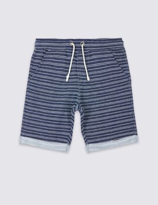 Pure Cotton Textured Shorts (3-14 Years) Image 2 of 4