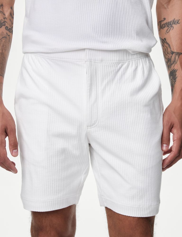 Pure Cotton Textured Shorts 5 of 6