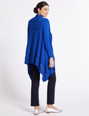 Blue waterfall cardigan sale