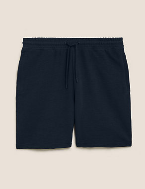 Pure Cotton Textured Zip Pocket Shorts Image 2 of 4