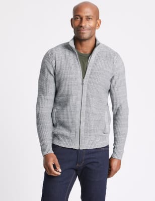 Marks and spencer top mens zip cardigans