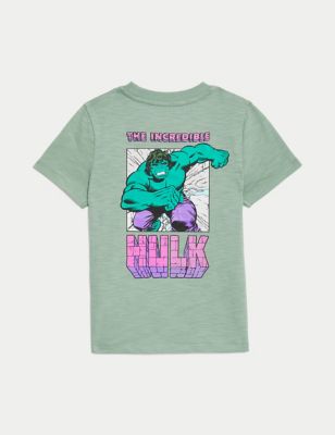Pure Cotton The Incredible Hulk™ T-Shirt (2-8 Yrs) Image 2 of 3