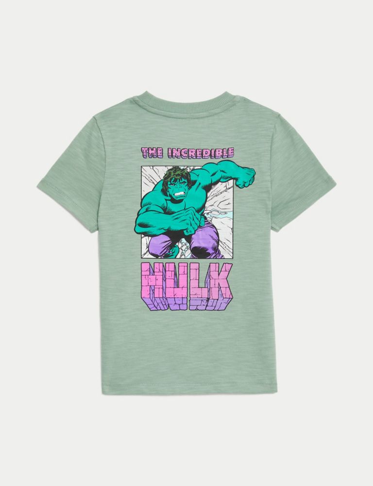 Pure Cotton The Incredible Hulk™ T-Shirt (2-8 Yrs) 2 of 3