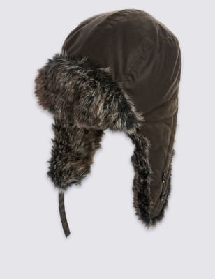 Pure Cotton Trapper Hat, M&S Collection