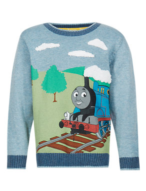 Pure Cotton Thomas & Friends™ Jumper (1-7 Years) Image 2 of 3
