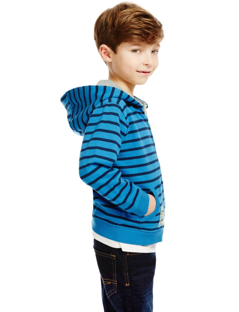 Pure Cotton Thomas & Friends™ Zip Through Hooded Sweat Top (1-6 Years) 3 of 3