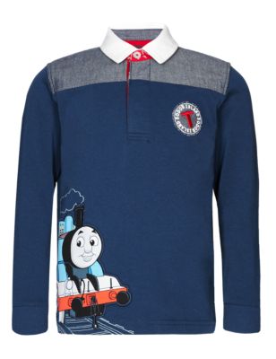 Pure Cotton Thomas & Friends Rugby Shirt Image 2 of 3