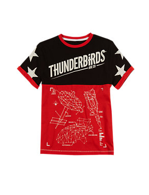 Pure Cotton Thunderbirds T-Shirt (5-14 Years) Image 2 of 3