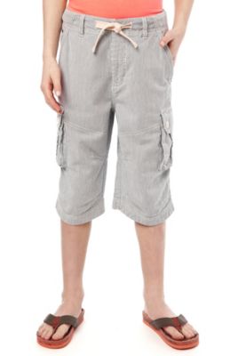 Pure Cotton Ticking Striped Cargo Shorts Image 1 of 1