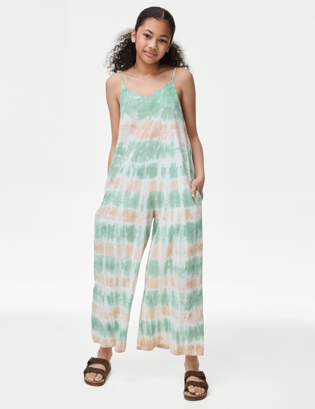 Pure Cotton Tie Dye Jumpsuit (6-16 Yrs) 3 of 4