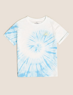 Pure Cotton Tie Dye T-Shirt (6-16 Yrs) Image 2 of 4