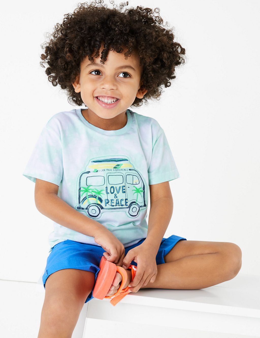 Pure Cotton Tie Dye Transport T-Shirt (2-7 Yrs) 2 of 4