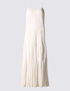 Pure Cotton Tier Maxi Dress Image 2 of 3