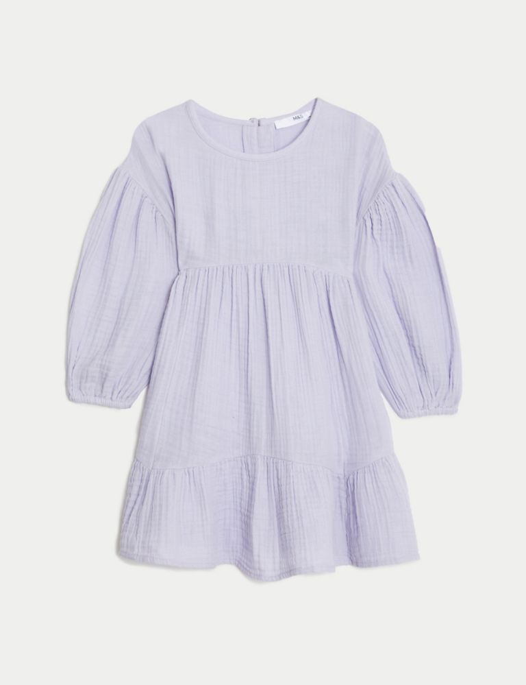 Pure Cotton Tiered Dress (2-8 Yrs) 3 of 5