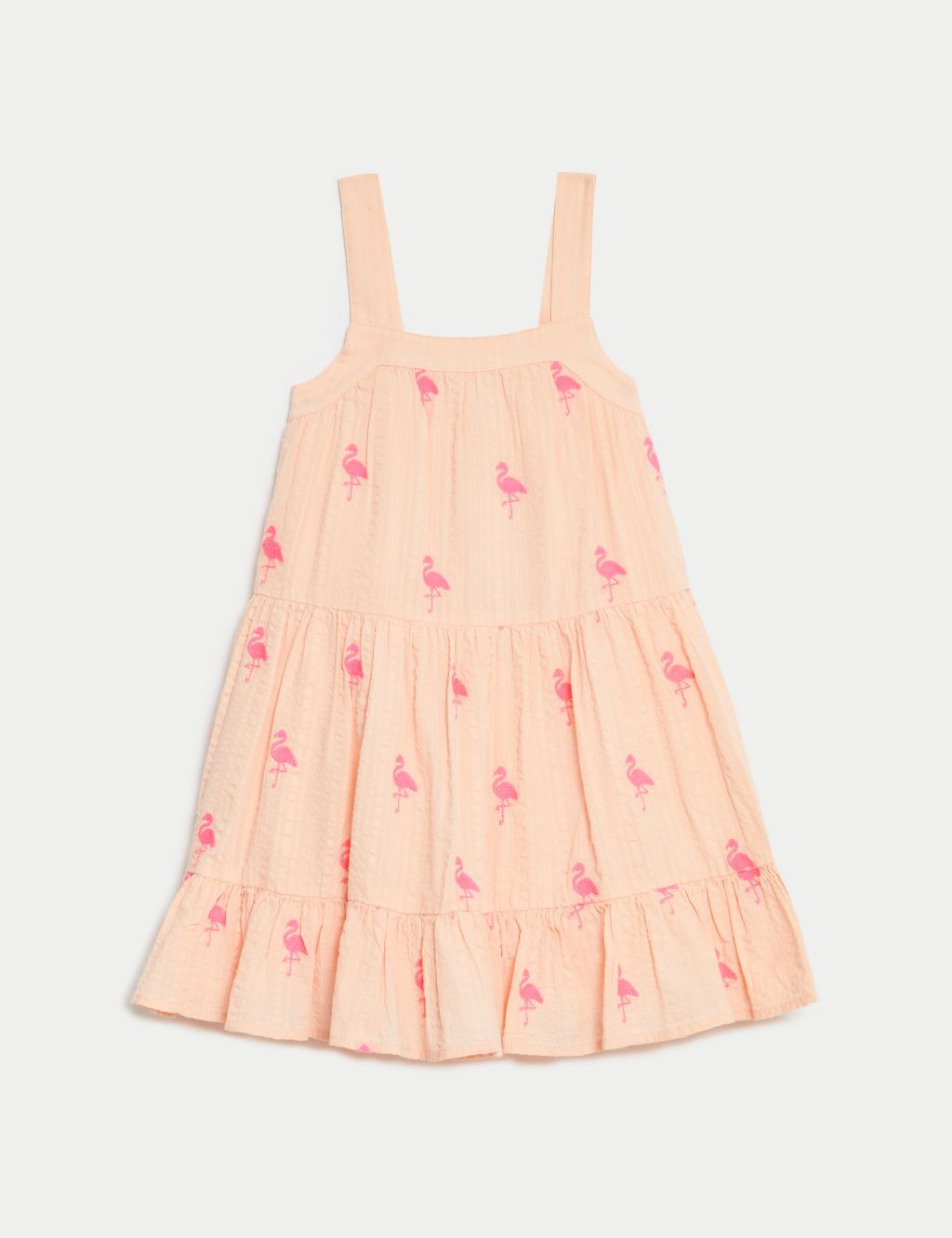 Pure Cotton Tiered Dress (2-8 Yrs) 1 of 4