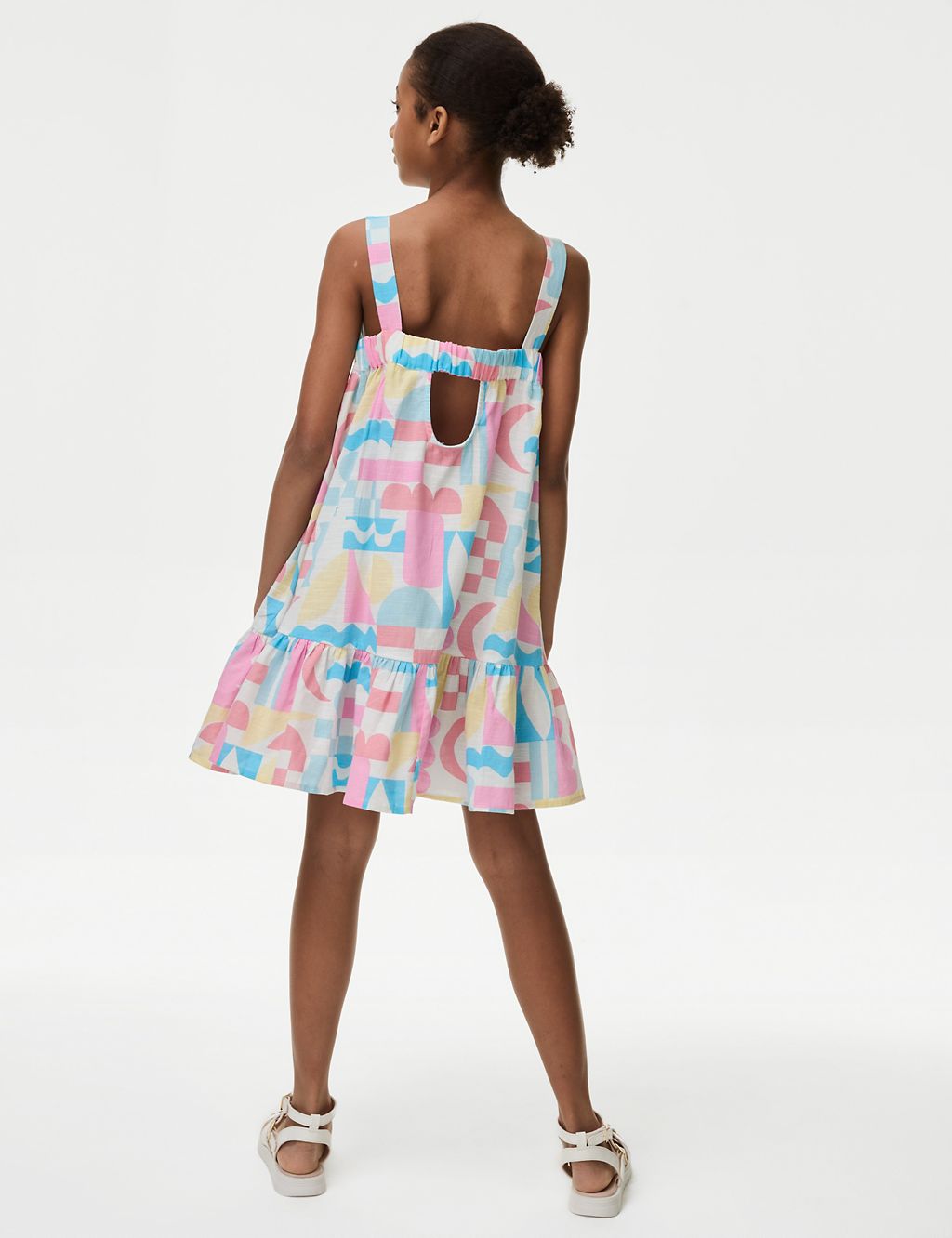 Pure Cotton Tiered Dress (6-16 Yrs) 4 of 5