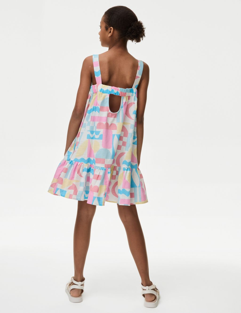 Pure Cotton Tiered Dress (6-16 Yrs) 4 of 5