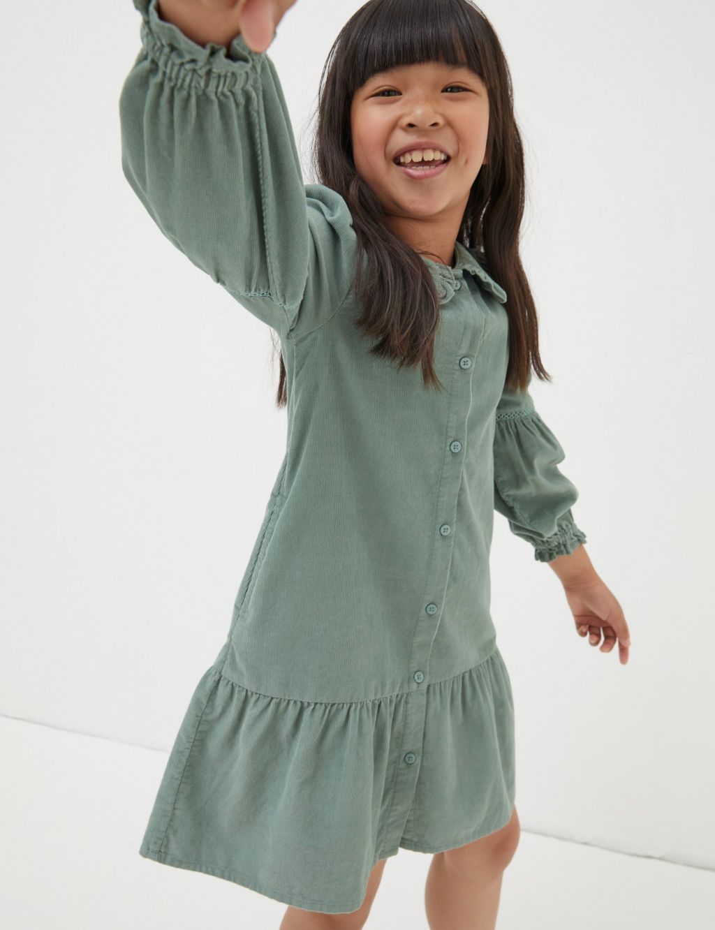 Pure Cotton Tiered Frill Dress (3-13 Yrs) 3 of 5
